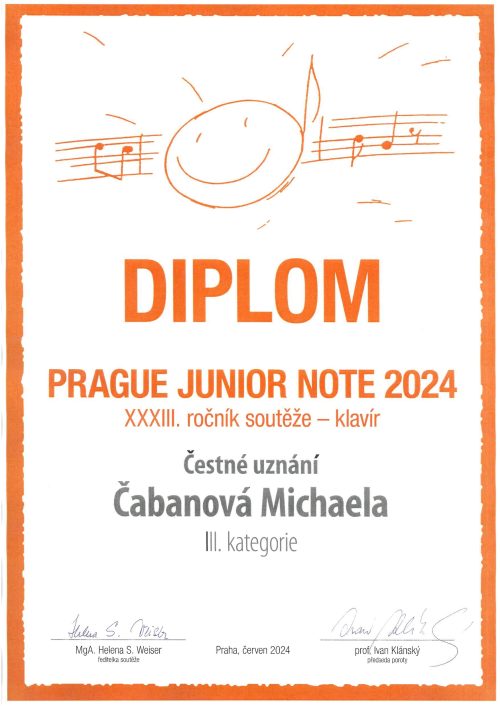 Junior Note.Čabanová